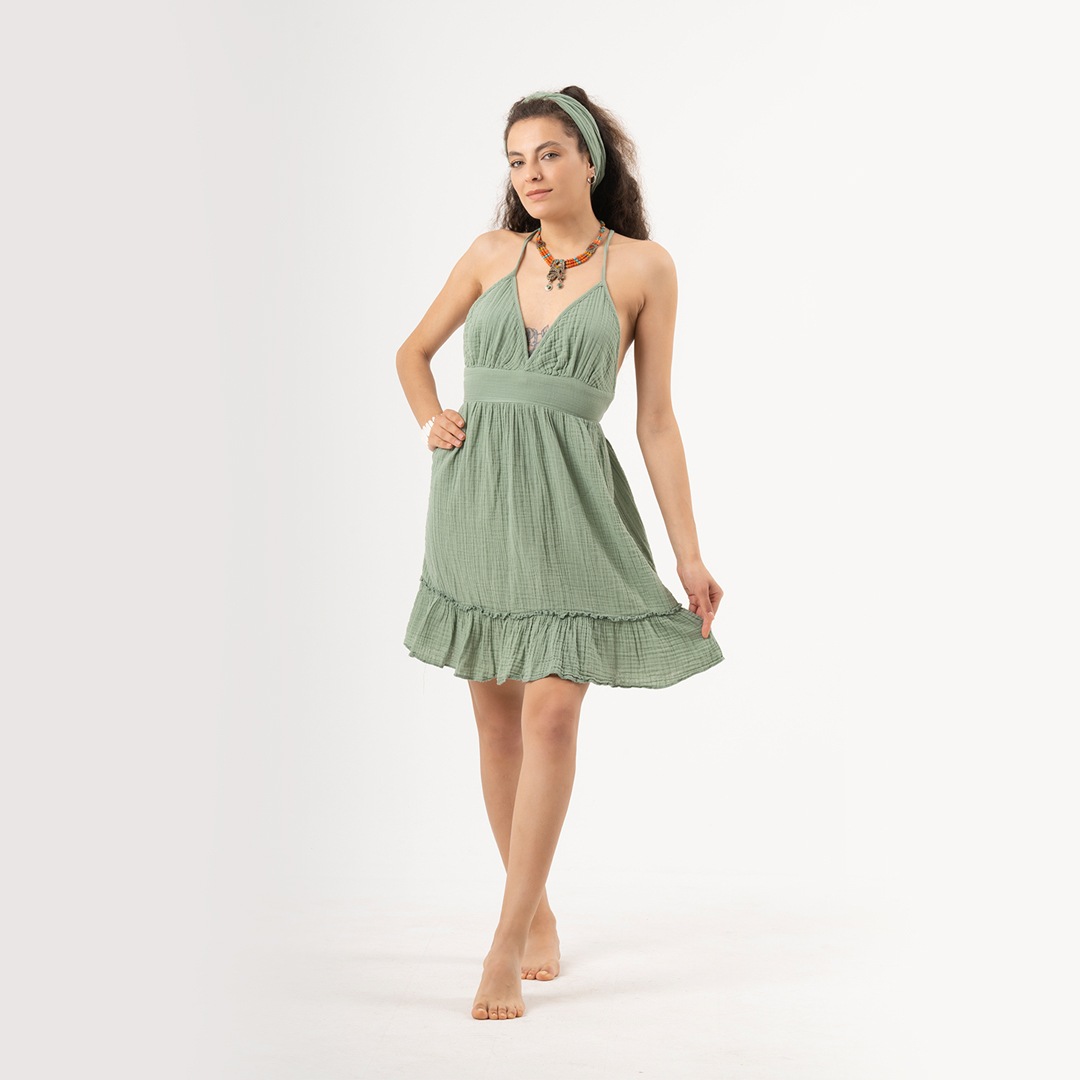 Hera Müslin Elbise Standart Beden